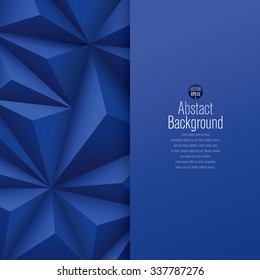 Blue abstract background vector. Can be used in cover design, book design, website background, CD cover or advertising.