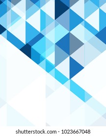 Blue abstract background vector design for advertising .