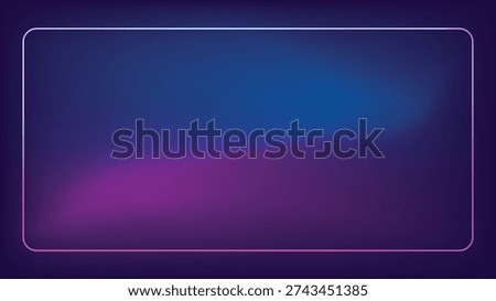 Blue abstract background vector design. Blue color gradation background with neon line decoration. Suit for banner, backdrop, presentation, card and others