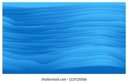 Blue abstract background, vector illustration.