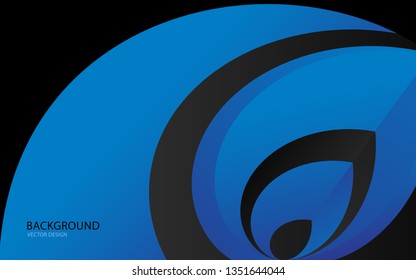 Blue abstract background vector illustration. wall. web banner. cover. card. texture. wallpaper. flyer. brochure. annual report. wave vector concept template
