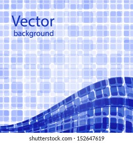 Blue abstract background, vector illustration