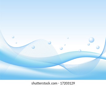 blue abstract background - vector illustration