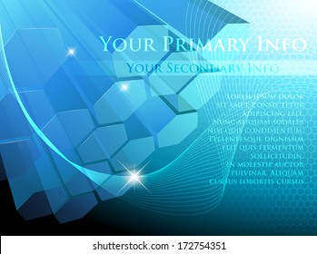 Blue abstract background - vector illustration