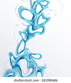 Blue abstract background, vector illustration 
