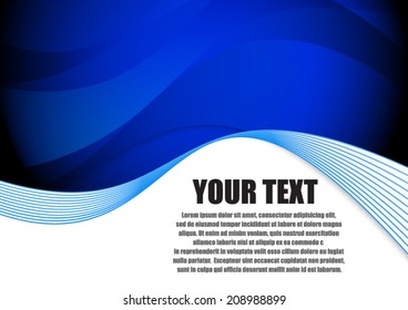Blue Abstract Background , Vector Illustration.