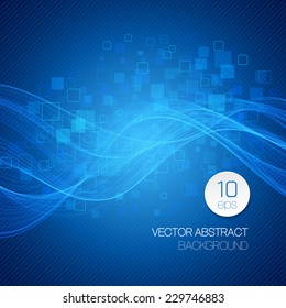 Blue abstract background. Vector illustration