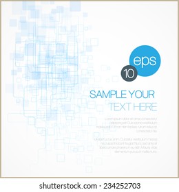 Blue abstract background. Vector illustration