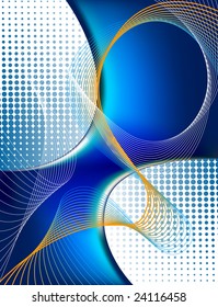blue abstract background - vector illustration - jpeg version in my portfolio
