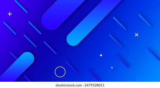 Blue abstract background. Vector illustration