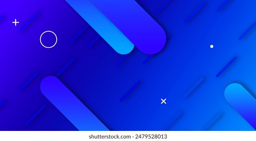 Blue abstract background. Vector illustration