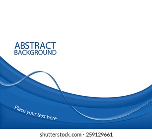 Blue abstract background. Vector illustration