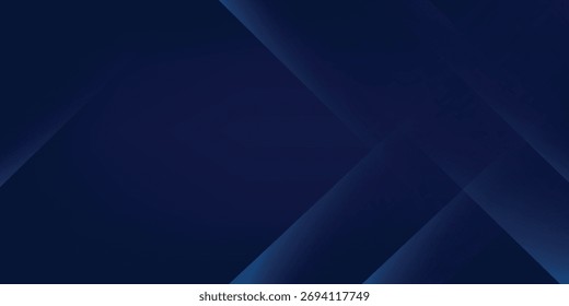 Fondo abstracto azul en Ilustración vectorial con brillo y luces, con líneas paralelas, forma geométrica brillante, diseño futurista y elegante.