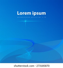 Blue abstract background. Vector illustration