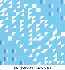blue abstract background vector illustration image with slide triangle pieces and shading colors with gradient and pastel color of blue and white