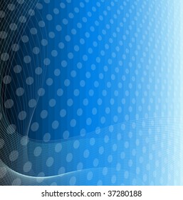 Fondo abstracto azul - ilustración vectorial