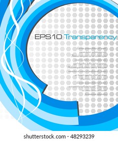 Blue abstract background - vector illustration