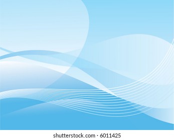 Fondo abstracto azul. Ilustración vectorial.