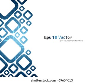 Blue abstract background. Vector illustration