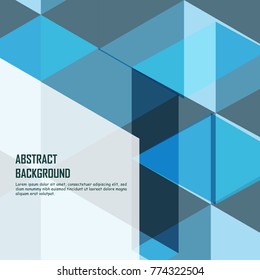 Blue abstract background. Vector illustration. 