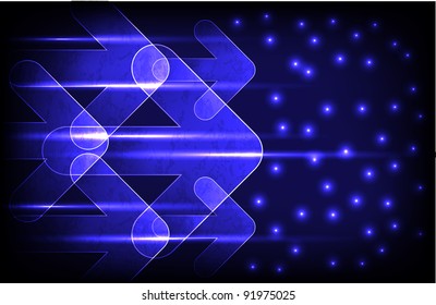 Blue abstract background. Vector illustration