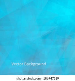 Blue Abstract Background. Vector Template.