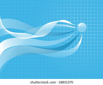 Blue abstract background. Vector-Illustration.
