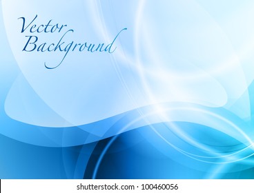 blue abstract background with the wave