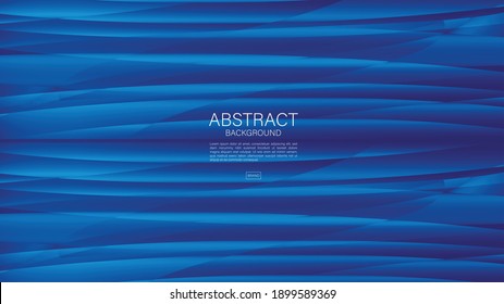 Blue abstract background, wave, Geometric vector, graphic, Minimal Texture, cover design, flyer template, banner, web page, book cover, advertisement, printing template, decoration wallpaper.