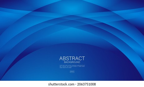 Abstrakter blauer Hintergrund, Welle, geometrische Vektorgrafik, Grafik, Minimale Textur, Cover-Design, Flyer-Vorlage, 