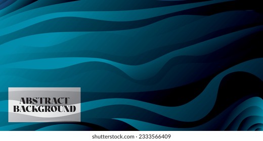 Blue abstract background with wave lines. Modern gradient wave colorful background. Suitable for covers, posters, presentations, banners, websites and wallpapers
