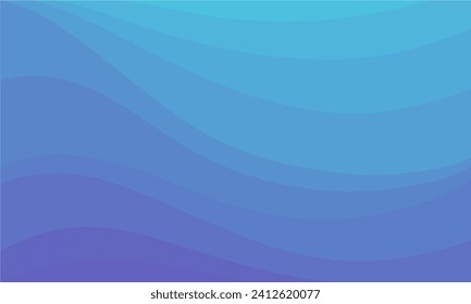 Blue Abstract Background With Wave Vector Illustration, perfect for office, company, school, social media, advertising, sales, printing and more