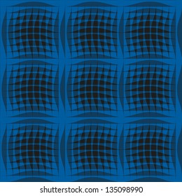 Blue abstract background with waves reflections