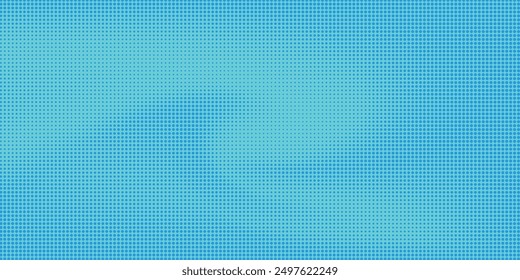 Fondo abstracto azul con patrón ondulado punteado con efecto Halftone. Ilustración vectorial estupenda.