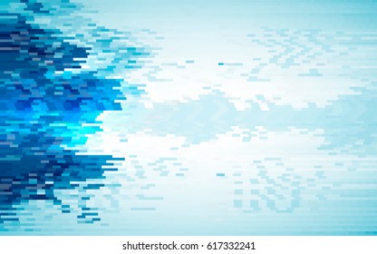 Blue abstract background. Wavy Background. Dynamic Effect. Abstract Vector Illustration. Design Template. Modern Pattern. Business abstract background. Business concept.
