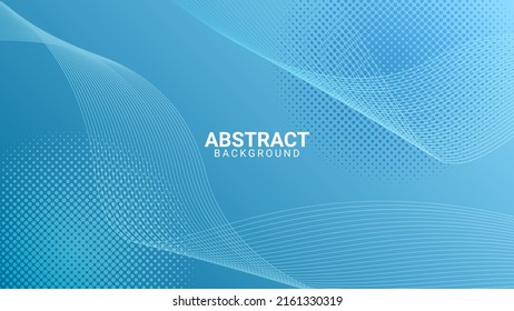 fondo abstracto azul con líneas onduladas