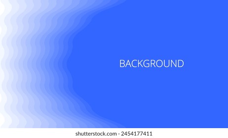 Blue abstract background with wavy lines and gradient transition, blended rounds, overlay pattern	
