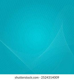 Blue abstract background with wavy lines. Vector illustration for your design