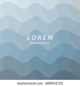 blue abstract background. wavy shapes