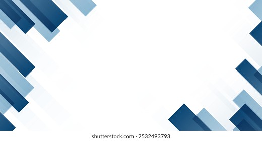 Blue abstract background with white color. Abstract blue background with square shapes.