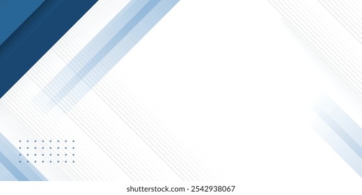 Blue abstract background with white color. Abstract blue background with square shapes. Modern Simple Blue Grey Abstract Background Presentation Design