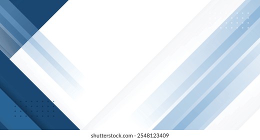 Blue abstract background with white color. Abstract blue background with square shapes. Modern Simple Blue Grey Abstract Background Presentation Design