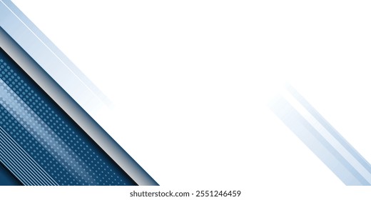 Blauer abstrakter Hintergrund mit weißer Farbe. Abstrakter blauer Hintergrund mit quadratischen Formen. Modernes einfaches blaugraues abstraktes Hintergrund-Präsentationsdesign