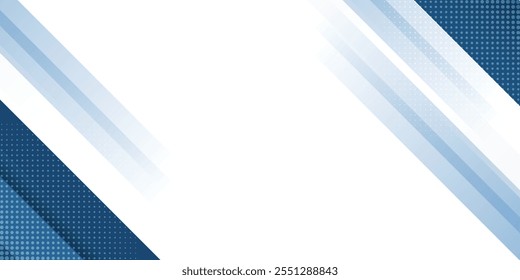 Blue abstract background with white color. Abstract blue background with square shapes and dot. Modern Simple Blue Grey Abstract Background Presentation Design