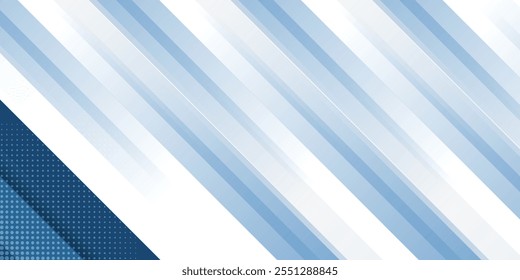 Blue abstract background with white color. Abstract blue background with square shapes and dot. Modern Simple Blue Grey Abstract Background Presentation Design