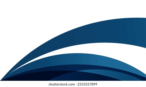 Blue abstract background with white color. Abstract blue background with waves. Presentation Design for Corporate Business and Institution.