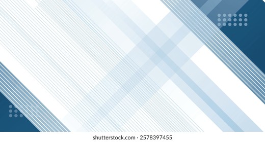 Blue abstract background with white color. Abstract blue background with square shapes. Modern Simple Blue Grey Abstract Background Presentation Desig