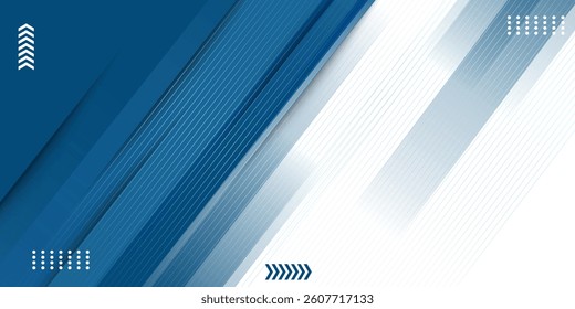 Blue abstract background with white color. Abstract blue background with square shapes. Modern Simple Blue Grey Abstract Background Presentation Design for Corporate Business and Institution.