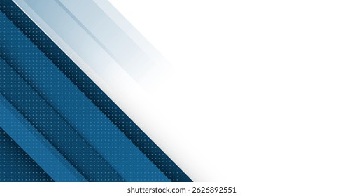 Blue abstract background with white color. Abstract blue background with square shapes and dot. Modern Simple Blue Grey Abstract Background Presentation Design