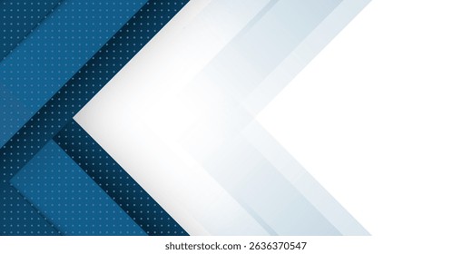 Blue abstract background with white color. Abstract blue background with square shapes and dot. Modern Simple Blue Grey Abstract Background Presentation Design